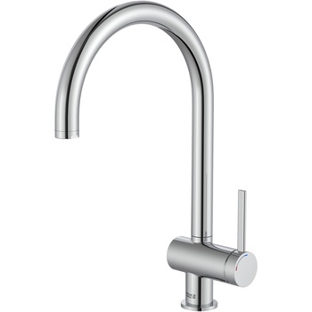 Baterie bucatarie Roca Ona, Cold Start, pipa pivotanta, racorduri 3/8, crom