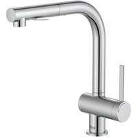 Baterie bucatarie Roca Ona, Cold Start, dus extractibil cu 2 functii, pipa pivotanta, crom