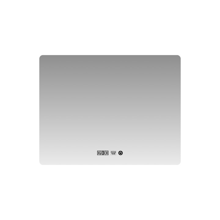 Oglinda Led, Glassico, 90 L x 70 H cu Time & Temp display si led 3 culori cu reglare intensitate