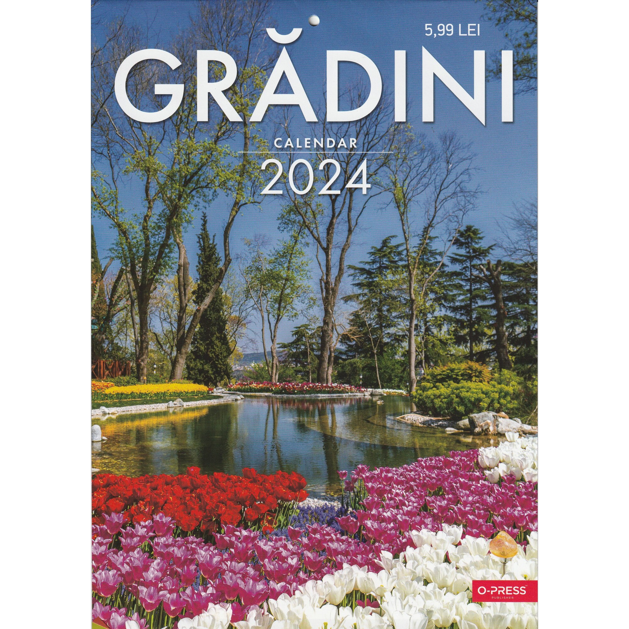 Calendar Gradini anul 2024, format A4, 8 file -O-Press - eMAG.ro