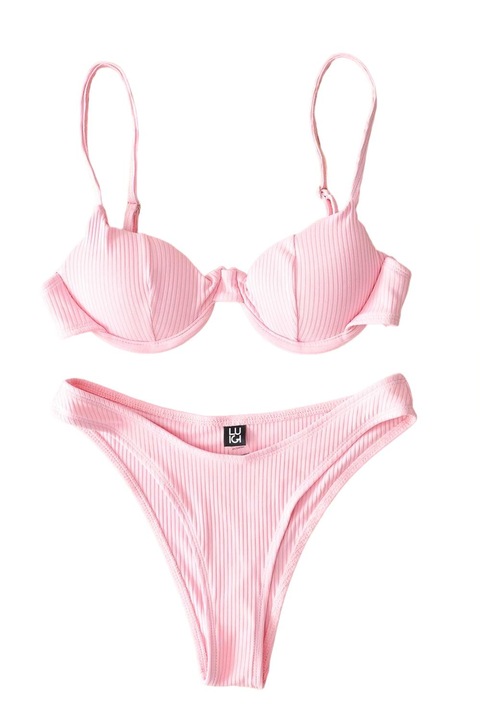 Бански Luigi от 2 части, Розов.