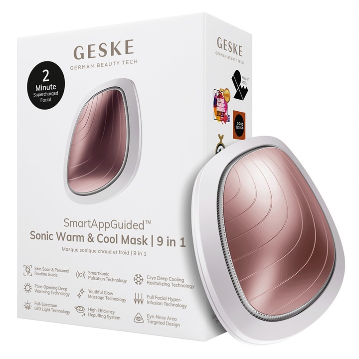 Смарт уред за кожа за лице Geske GK000002SL01, 9 в 1, Перла