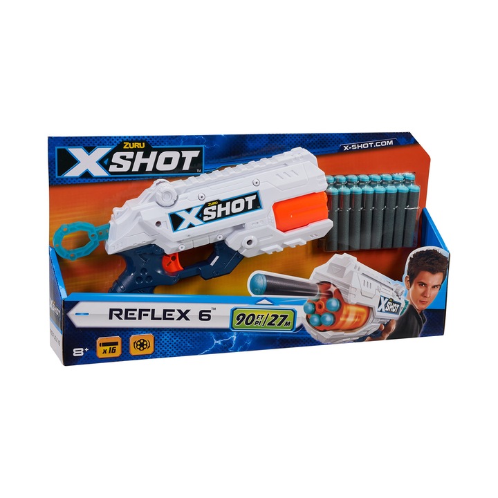 Blaster X-Shot - Excel Reflex 6, 16 proiectile