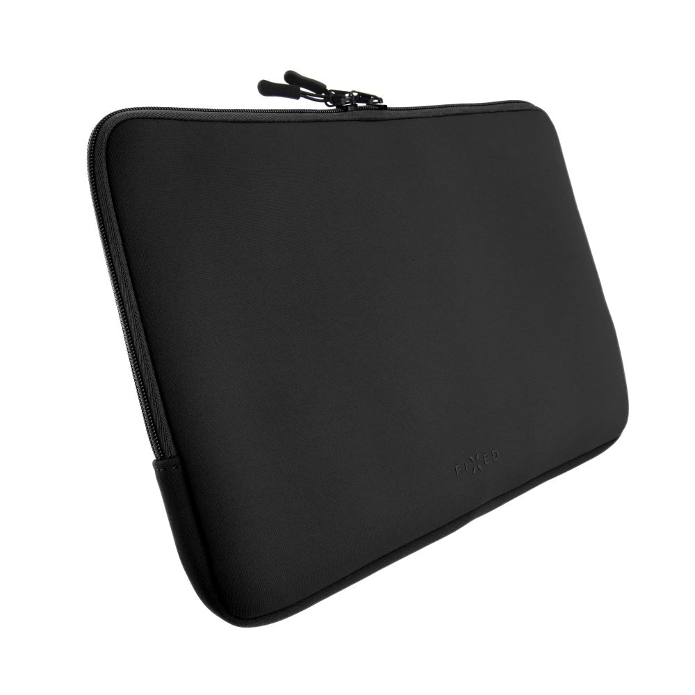 Husa din neopren Fixed Sleeve pentru laptopuri de pana la 14", Negru