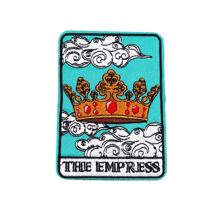 Petic textil brodat The Empress Tarot Card Fortune Telling Carti tarot 9.1x6.5 cm