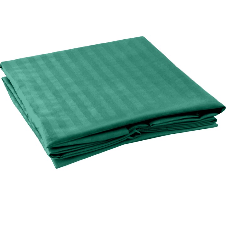 Damaszk paplanhuzat, sűrűsége 130 g/m2, smaragdzöld, 140/210cm