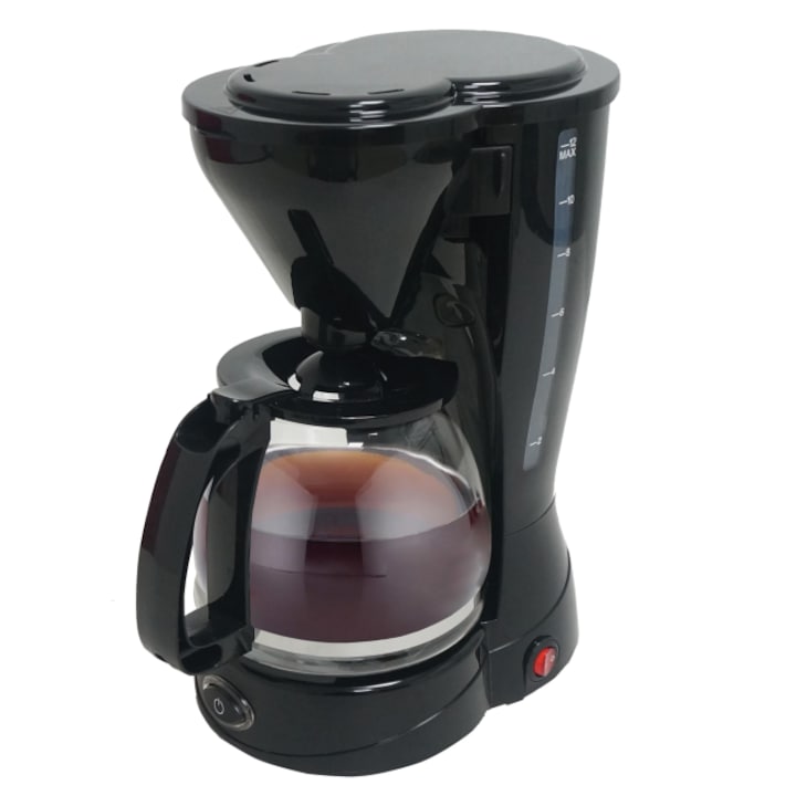 Кафемашина с филтър за многократна употреба ELIT CM-18, 1.5 л, 800 W, черна