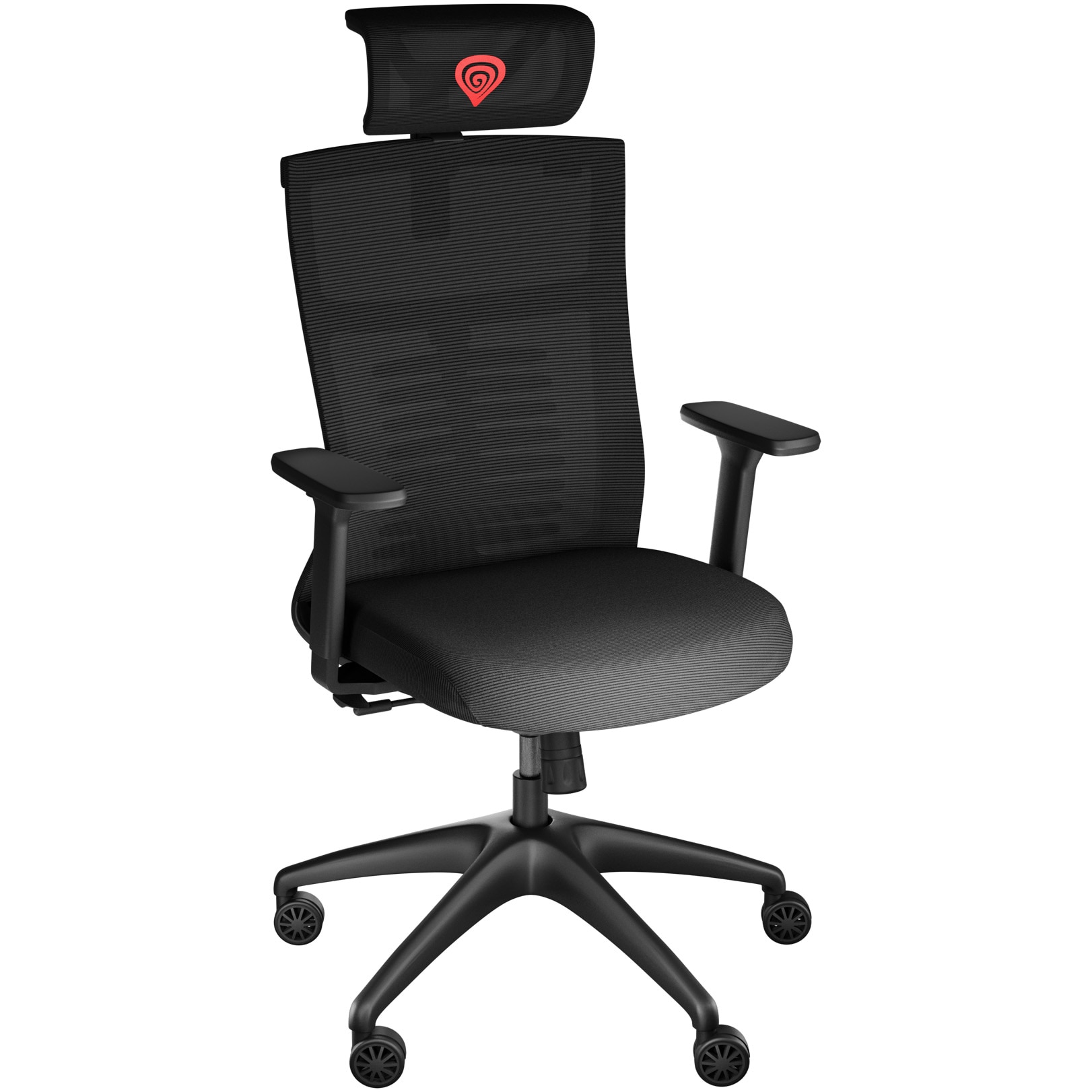 Scaun Gaming Genesis ASTAT 200 G2, Ergonomic, Tesatura Mesh PureFlow, Spatar Exoschelet Ajustabil 135°, Tetiera si Cotiere Ajustabile 3D, Max 120 kg., Roti 60mm cu Invelis CareGlid