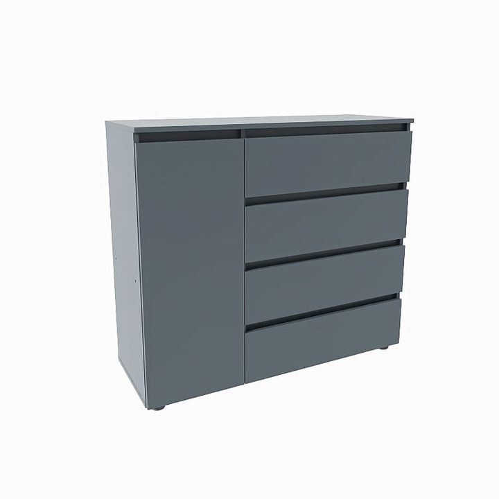 Comoda Light KL 3, Everest, Grafit, 105см x 38см x 93см