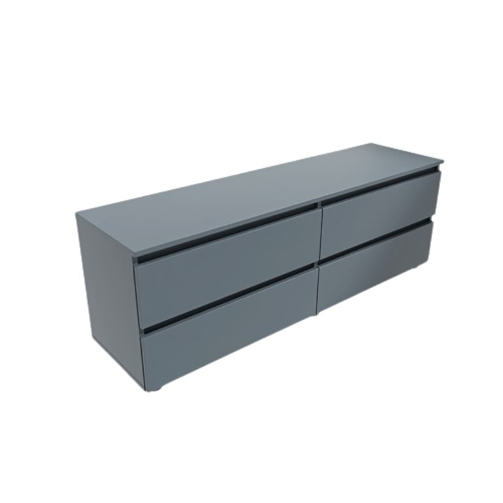 ТВ шкаф Еверест КЛ-1400 Лайт, Графит, 140x38x49 см