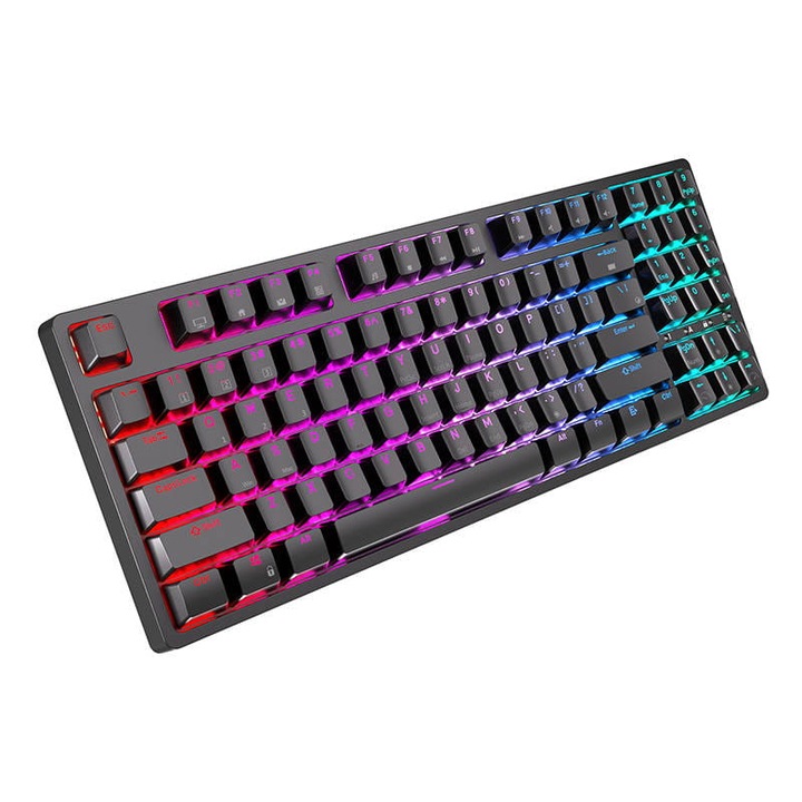Tastatura mecanica Royal Kludge RK92, RGB, Negru