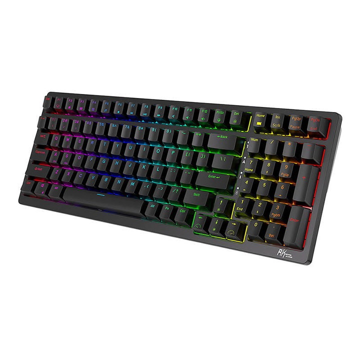 Механична клавиатура Royal Kludge RK98, RGB, Черна