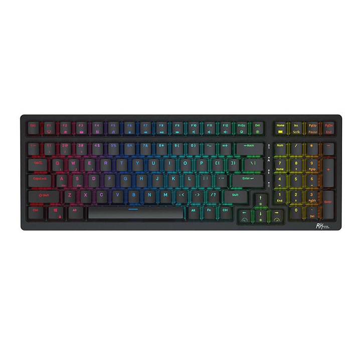 Tastatura mecanica Royal Kludge RK98, RGB, Negru