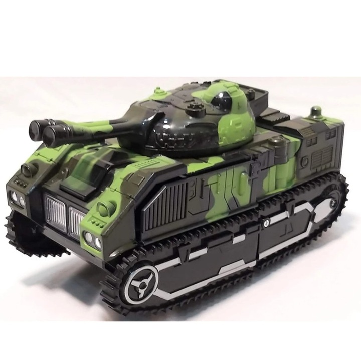 Tanc transformabil in robot cu lumini LED si sunete