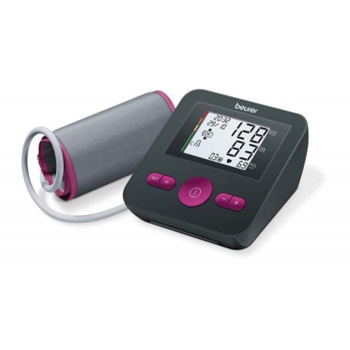 Digitális vérnyomásmérő BEURER BM27, 4 felhasználó x 30 memória, fekete