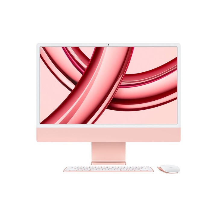 Apple iMac 24" Retina 4,5K asztali számítógép, Apple 8 core CPU, 8GB, 256GB SSD, Apple 8 core GPU, macOS, Magyar billentyűzet, Rózsaszín - 2023