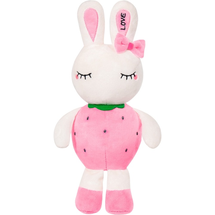 Плюшена играчка Stip - pink strawberry bunny 25 см
