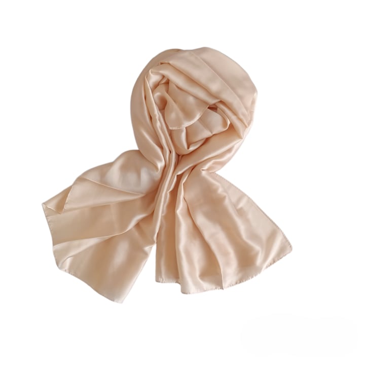 Esarfa Dama tip Sal, Dreptunghiulara, Subtire, Uni, OniBell Classic Collection, Sweet Vanilla, 180x90cm, Crem