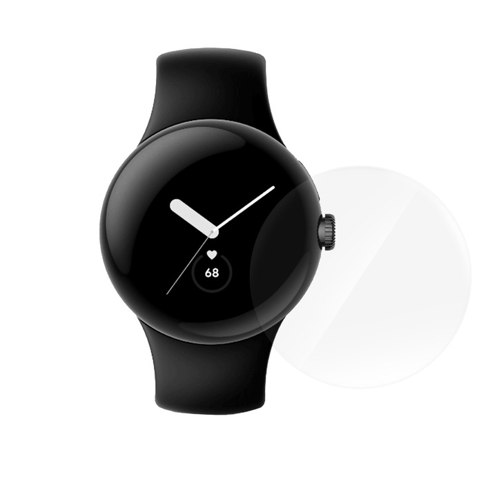 3 db SILKASE fólia készlet Google Pixel Watchhoz, szilikon, megújuló, teljes kijelzős