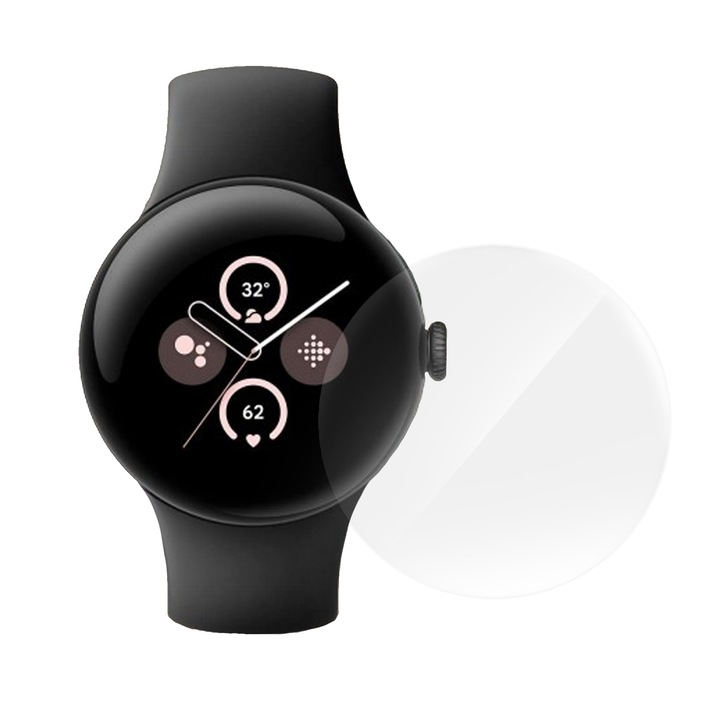 3 db SILKASE filmből álló készlet Google Pixel Watch 2-höz, szilikon, megújuló, teljes kijelzős