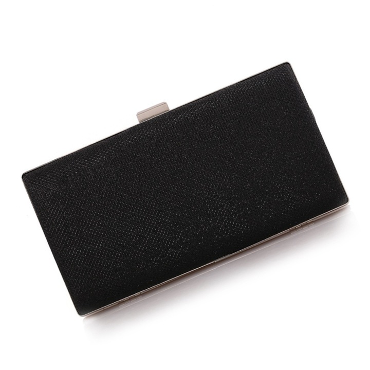 Чанта тип плик AZeira®, елегантна, 2 регулируеми и подвижни презрамки, 22*12*4 см, черна