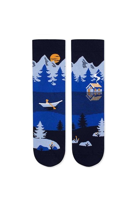 Памучни чорапи Arty Socks Mountain Landscape, Син