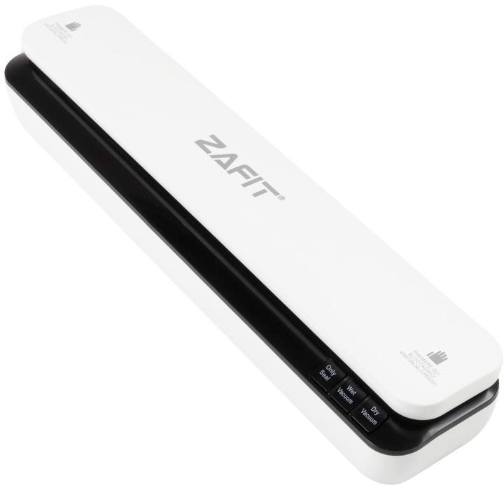 Aparat de vidat alimente ZAFIT™ VID-360W, 30 cm bara de lipire, 10 pungi incluse, Alb