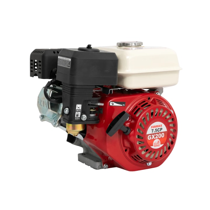 Motor kultivátor motor / általános használatra Fermax (170F), 7,5 LE, 4 ütemű, hengeres tengely 20 mm, benzin, Általános használatra