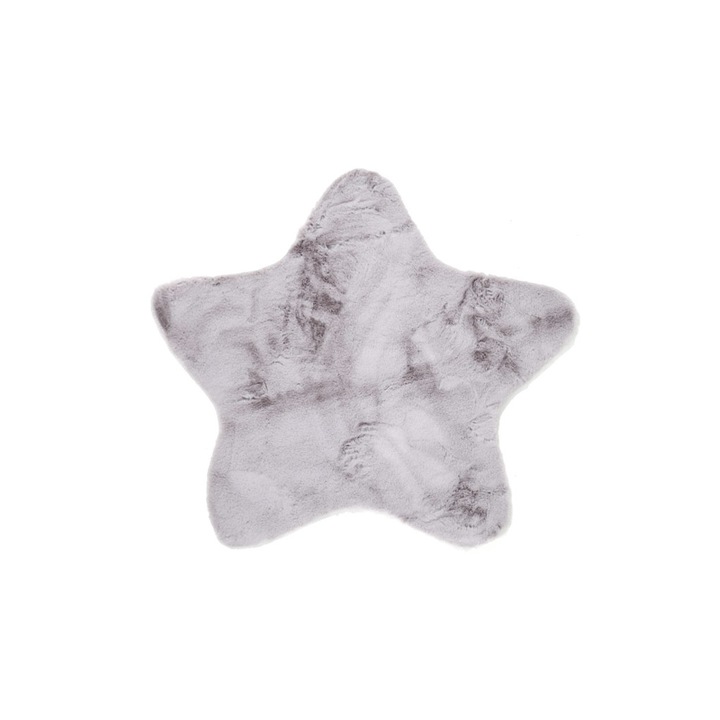 Covor, Royal Carpet, 100% poliester, Bunny Kids star, gri, 100×100 cm