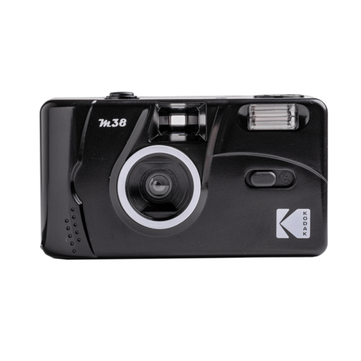 Aparat foto reutilizabil Kodak M38 cu film de 35mm, blitz incorporat, Negru
