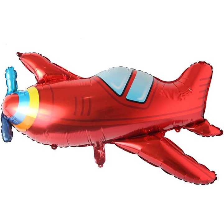 Balon folie figurina Avion, It's Party Time, 90 x 45 cm