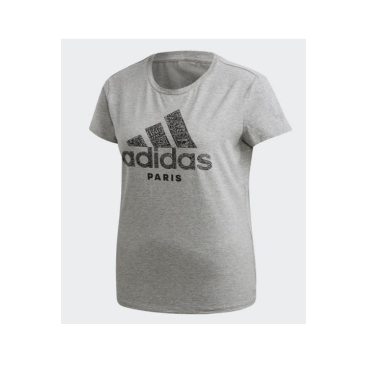 Tricou dama Adidas KC PARIS Tee W, gri, M