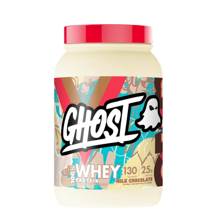 Whey, Ghost, 910 g, ciocolata cu lapte