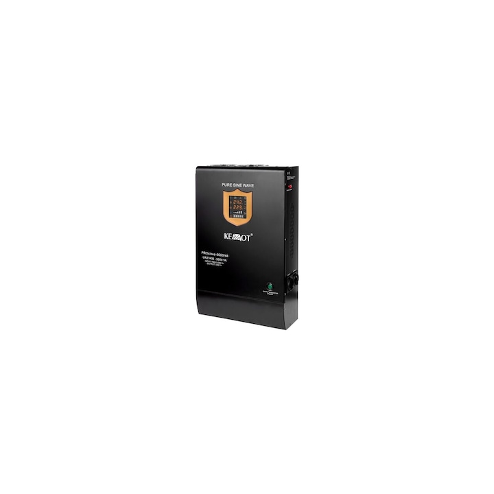 Invertor solar 5000VA/3500W, pentru panouri solare, unda sinusoidala pura, 48 V DC, 60V DC - 100V DC