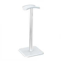 Suport casti, Bolongking, Universal, Protectie din silicon, 24cm, Argintiu