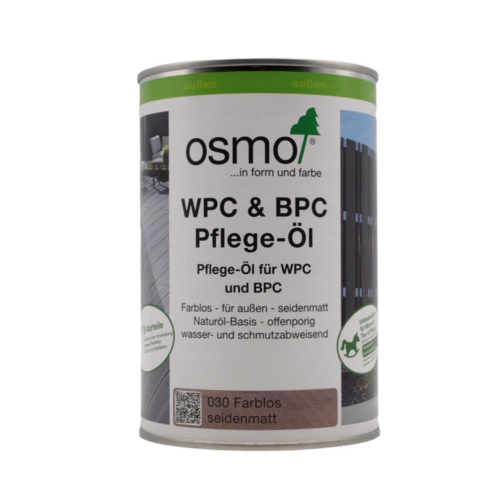 Ulei pentru protectie si intretinere WPC si BPC, Osmo, Polymer Composite Maintenance Oil, transparent, semi-mat, 1 L