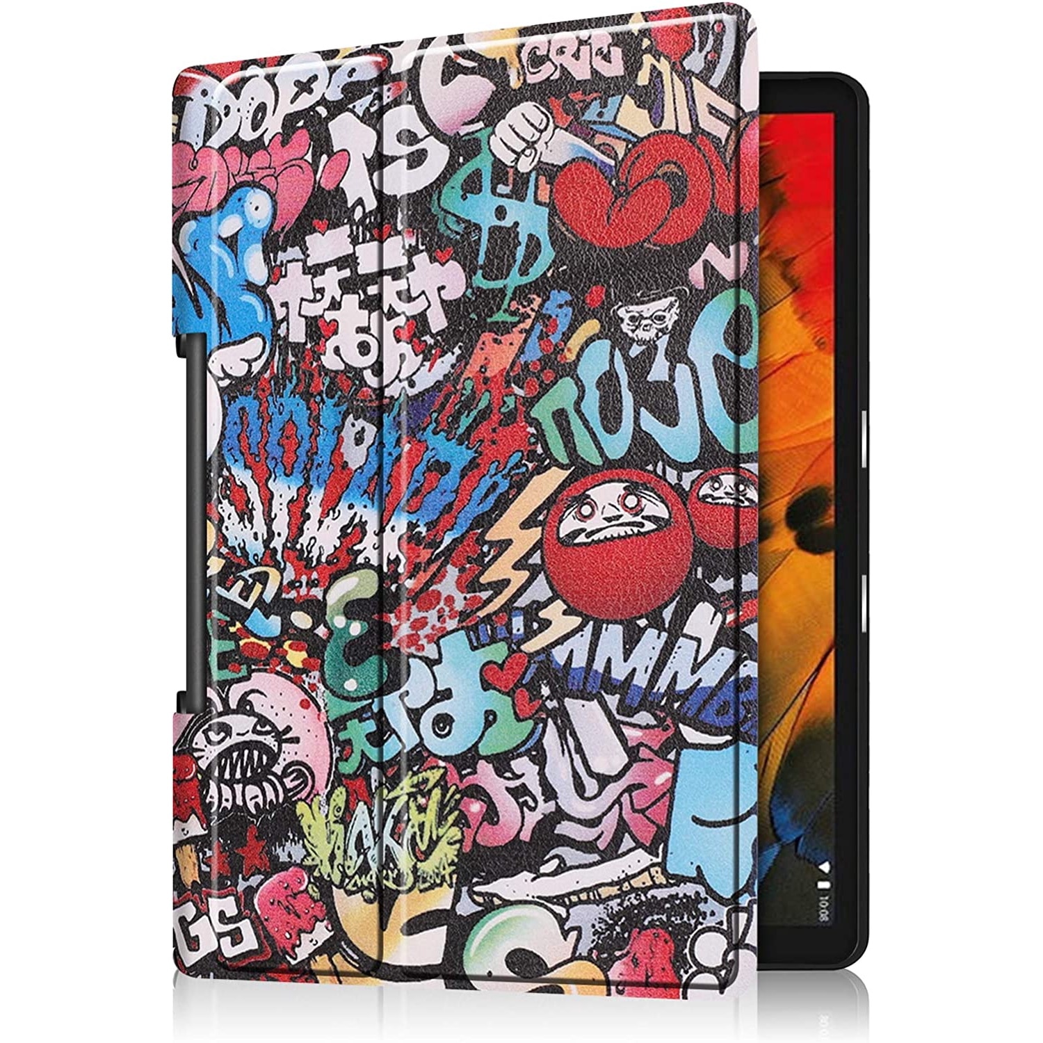 Husa Smart Cover, Sigloo, pentru tableta Lenovo Yoga Tab 11 YT-J706F 11 inch 2021, Model Graffity