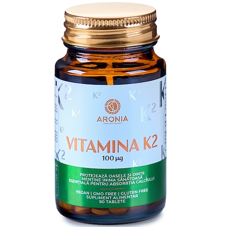 Vitamina K2 100μg MK7 - 90 Tablete