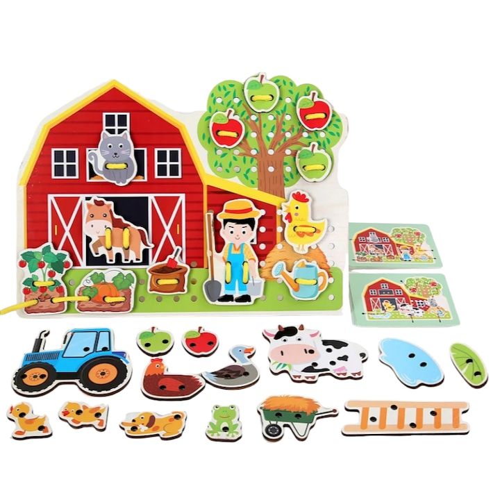 Образователна игра, Дъска и дървени части, Монтесори играчка за умения, За момчета и момичета