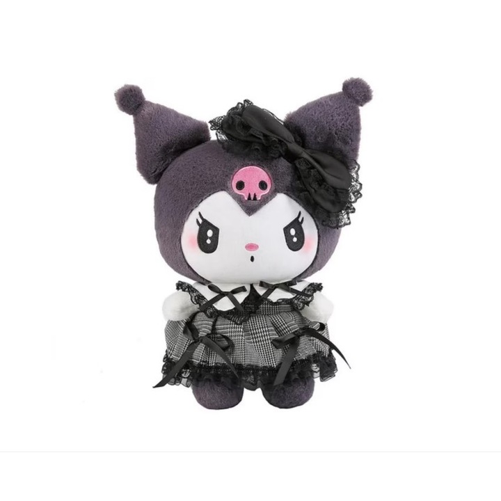 Плюшена играчка Kuromi Sanrio, 39 см, черна