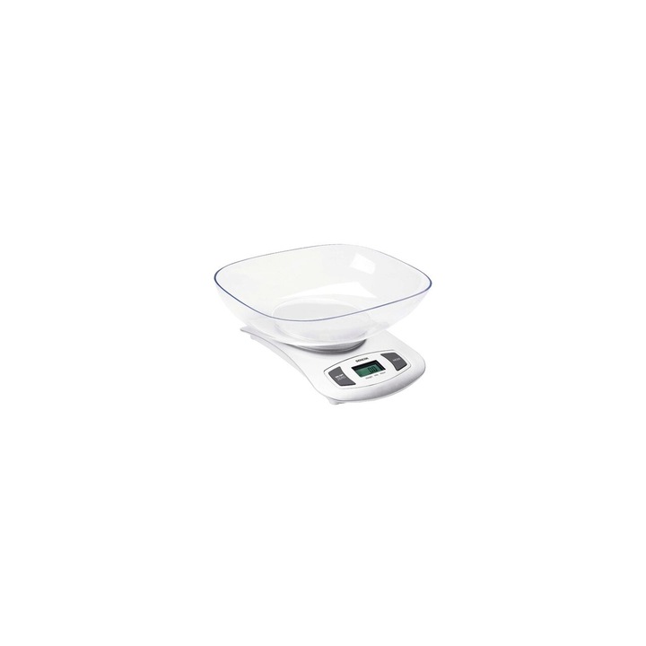 Cantar de bucatarie cu bol 1000 ml, baterie 1x 3V CR2032, capacitate 1g-5kg
