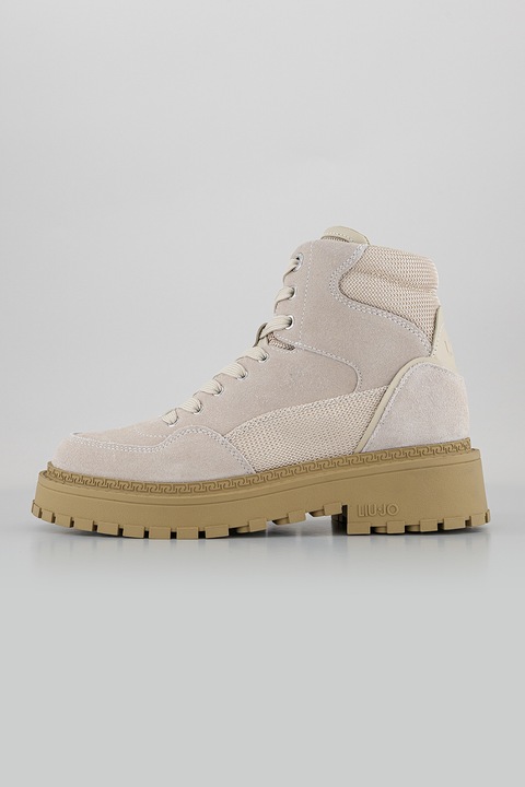 Liu Jo, Боти от велур и текстил, Бежов