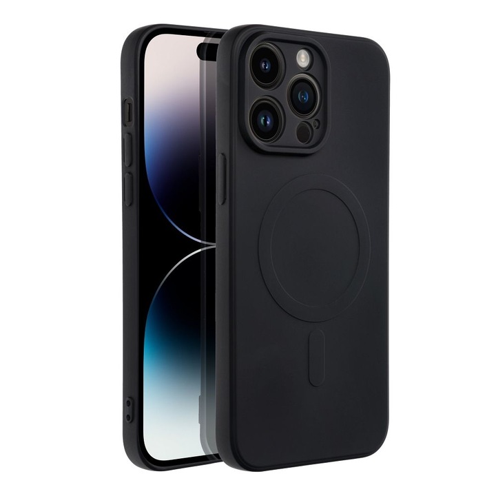 Кейс за iPhone 14 Pro Max силиконов mag safe черен