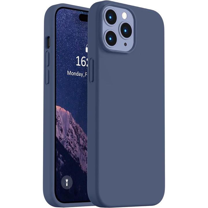 Кейс за iPhone 14 Pro тъмносин