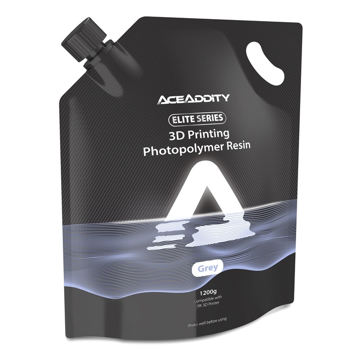 Rasina pentru imprimanta 3D, Aceaddity, 1.2Kg, Gri