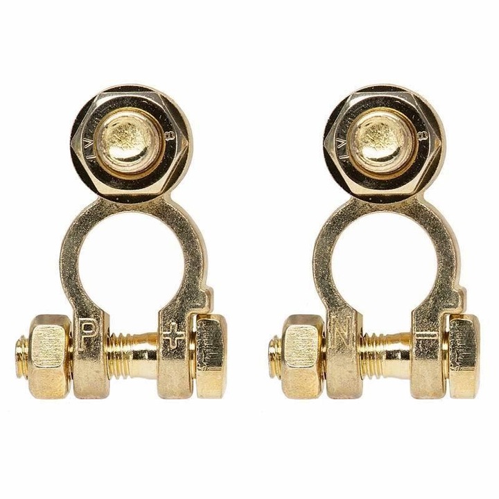 Set borne acumulator cupru, fixare cu surub M10 509.40 Alca