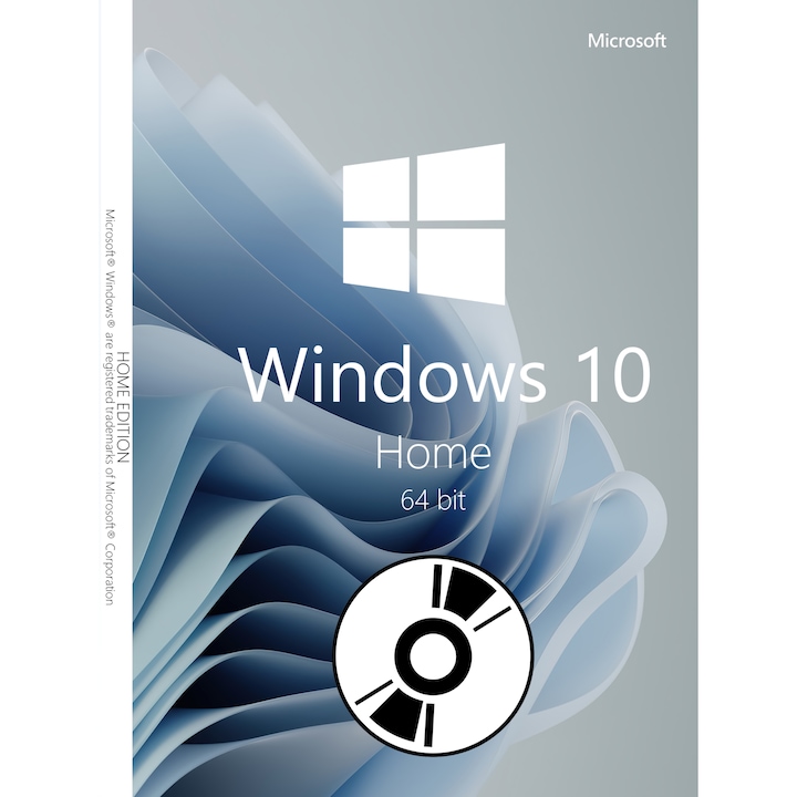 Microsoft Windows 10 Home, 64 bit, Multilanguage, DVD