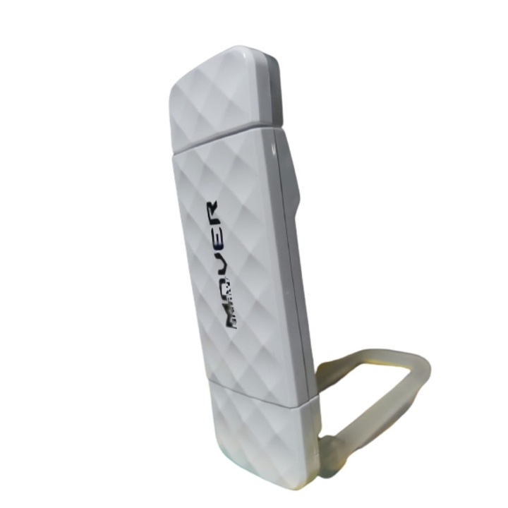Lampa Briant Mover portabila alba pentru citit cu LED, reglabila, cu clips de prindere, incarcare USB, baterie extinsa, maxim 80 h functionare, 5 trepte de intensitate, lumina calda, rece, neutra