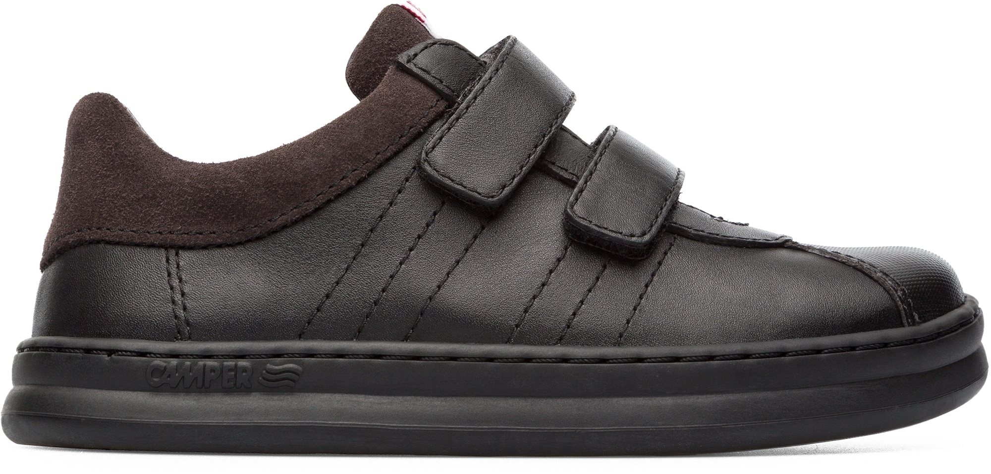 Camper, Pantofi sport cu inchidere velcro Runner 77, Negru, 25 EU
