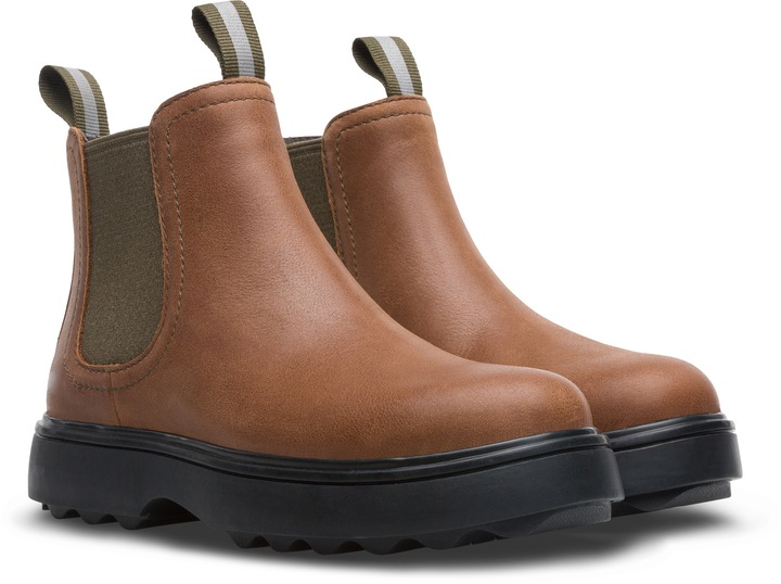 Camper, Ghete Chelsea din piele Norte 237, Maro, 30 EU